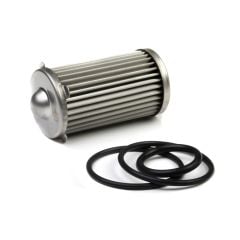 Holley HP Fuel Filter Element 175 GPH Stainless Steel Mesh 40-Micron With O-Rings