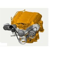 Holley COMPLETE GM GEN V LT ACCESSORY DRIVE SYSTEM W/ ALT, P/S, A/C, WATER PUMP, BELTS, AND SPACERS