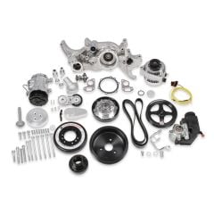 HOLLEY PREMIUM POLISHED MID-MOUNT COMPLETE ACCESSORY SYSTEM