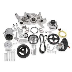 HOLLEY POLISHED MID-MOUNT COMPLETE ACCESSORY SYSTEM