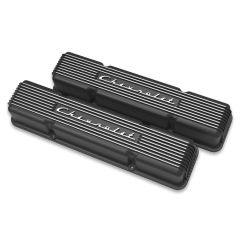 Holley Valve Covers Vintage Series GM-Style Black Chevrolet Small Block