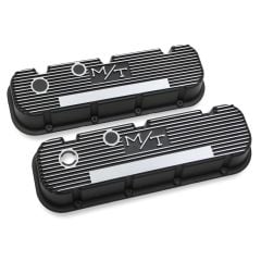 Holley M/T VALVE COVERS FOR BIG BLOCK CHEVY ENGINES - SATIN BLACK