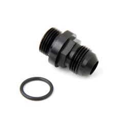 Holley Fuel Inlet Fitting Short Male 8AN Anodized Black With 8AN Outlet For Ultra XP Fuel Bowl