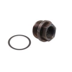 Holley Fuel Fitting Small Hex Inverted Flare Steel Black