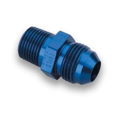 Holley Fuel Inlet Fitting 9/16-24" To -6AN Aluminum Anodized Blue Universal