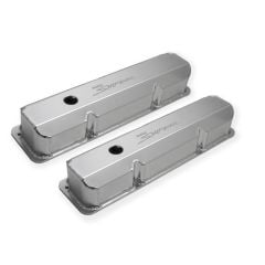 Holley SNIPER FABRICATED ALUMINUM VALVE COVER - FORD FE - SILVER FINISH