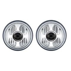 Headlight LED Projector With Dual Function Halo Rings Pair Mustang 1965-1968/ 1970-1973