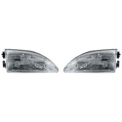 Headlight Assembly Replacement Pair Mustang V6/ GT 1994-1998
