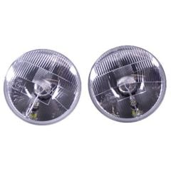 Delta Tech LED Headlight 7" High/Low Beam With LED Turn Signals Pair Chevrolet C10 1962-1980