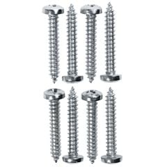 Door Sill Plate Screws Chrome Mustang 1979-1993
