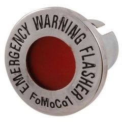 Emergency Flasher Dash Bezel With Black Letters F-100 1956-1966