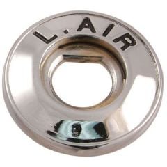 Air Vent Cable Bezel Chrome With Black Lettering Driver Side F-100 1957-1960