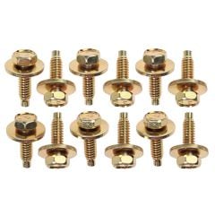 Fender Bolt 12 Yellow Dichromate Mustang 1971-1973