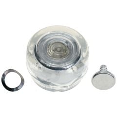 Window Crank Knob Clear/ Silver Mustang 1968-1973