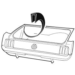 Trunk Wheelhouse Seam Cover Mustang 1965-1970