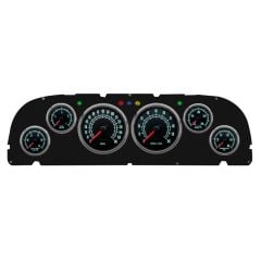 New Vintage USA 1969 Series Gauge Kit Black W/ Electronic MPH Speedo Chevrolet C10 1960-1963
