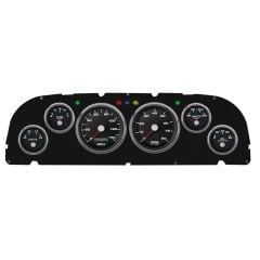 New Vintage USA Performance Gauge Kit Black W/ Electronic MPH Speedo Chevrolet C10 1960-1963