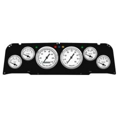 New Vintage USA 1940 Series Gauge Kit Black/White W/ Electronic MPH Speedo Chevrolet C10 1964-1966