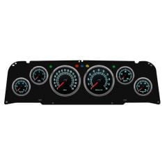 New Vintage USA 1969 Series Gauge Kit Black W/ Electronic MPH Speedo Chevrolet C10 1964-1966