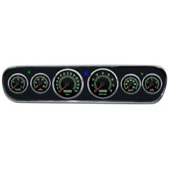 New Vintage USA Gauges Black 1969 Series Electronic Speedometer Complete Kit Mustang 1965-1966