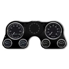 New Vintage USA 1940 Series Gauge Kit Black W/ Electronic MPH Speedo Chevrolet C10 1967-1972