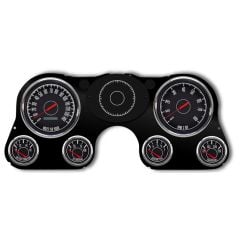 New Vintage USA 1967 Series Gauge Kit Black/Black W/ Electronic MPH Speedo Chevrolet C10 1967-1972