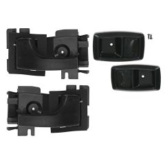 Interior Door Handle Kit With Black Bezels Mustang 1979-1993