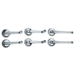 Interior Handle Kit Chrome Screw-On Mustang Coupe/ Convertible 1965-1967