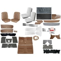 Premium Standard Interior Kit with TMI Standard Upholstery with Standard Carpet Saddle Coupe 1968 Mustang