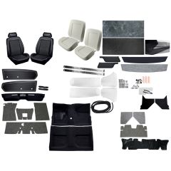 Premium Standard Interior Kit with TMI Sport II Upholstery 1968 Mustang