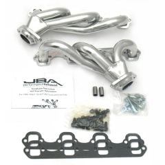 JBA Shorty Exhaust Headers 1-1/2" Stainless Steel Silver Ceramic 5.0L Small Block Ford