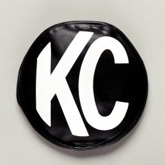 KC HiLites 8” Round Light Cover Soft Vinyl Pair With White “KC” Logo