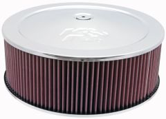 K&N 60-1300 Air Filter Assembly Round Chrome