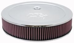K&N 60-1430 Air Filter Assembly Round Chrome