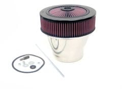 K&N X-Stream Airflow Air Cleaner Assembly 8-1/4” Tall with 5-1/8” Flange