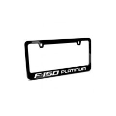 License Plate Frame Metal Black Platinum F-150