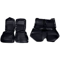 Distinctive Industries Full Upholstery Set Standard Black Leather 1967 Mustang