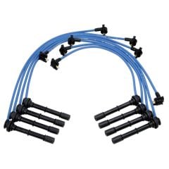 Ford Racing Spark Plug Wire Set 4.6L 4V Blue 45 Degree Long Boot