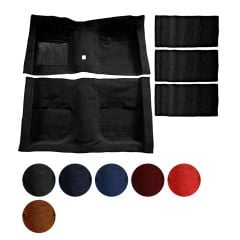ACC Carpet Set With Fold Down Seat Carpet Original Style Molded With Mass Back Fastback Mustang 1971-1973