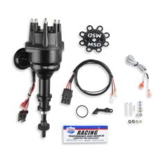 MSD Distributor With Steel Gear Billet Aluminum Black Ready To Run 351C/351M/400/429/460
