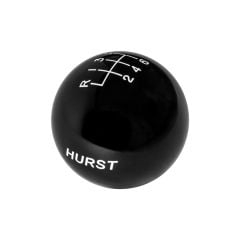 Hurst Shift Knob Black With White 6-Speed Shift Pattern Mustang V6 15-17/ EcoBoost/GT 15-26