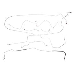 Classic Tube Brake Line Kit Complete Power Drum Mustang 6-Cylinder 1968-1969