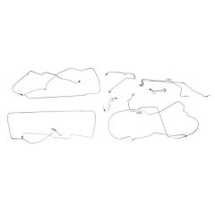 Classic Tube Brake Line Kit Complete Original Steel Without ABS Mustang GT 1994-1995