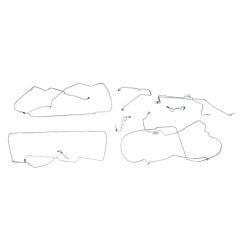 Classic Tube Brake Line Kit Complete Stainless Steel Without ABS Mustang GT 1994-1995