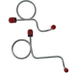 Classic Tube Brake Master Cylinder To Distribution Block Fluid Line Stainless Steel Pair For Manual Drum Mustang 1968-1969