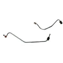 Classic Tube Brake Master Cylinder To Distribution Block Fluid Line Original Steel Pair For Power Disc Brakes 1967 Mustang