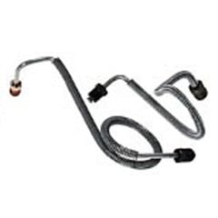 Classic Tube Brake Master Cylinder To Distribution Block Fluid Line Stainless Steel Pair For Manual Drum Mustang 1971-1973
