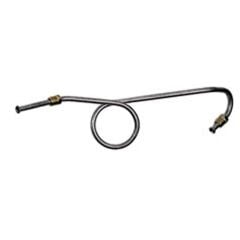 Classic Tube Brake Master Cylinder To Distribution Block Fluid Line 1/4" Original Steel For Power Drum 1966 Mustang