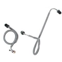 Classic Tube Brake Master Cylinder To Distribution Block Fluid Line Original Steel Pair For Power Drum Mustang 1971-1973