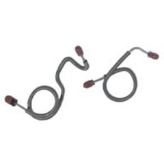 Classic Tube OE Steel Brake Fluid Line Pair for Power Disc Mustang 1971-7/1972 Master Cylinder to Distribution Block